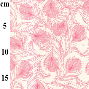 Feathers - Pink - Rose & Hubble Cotton Poplin